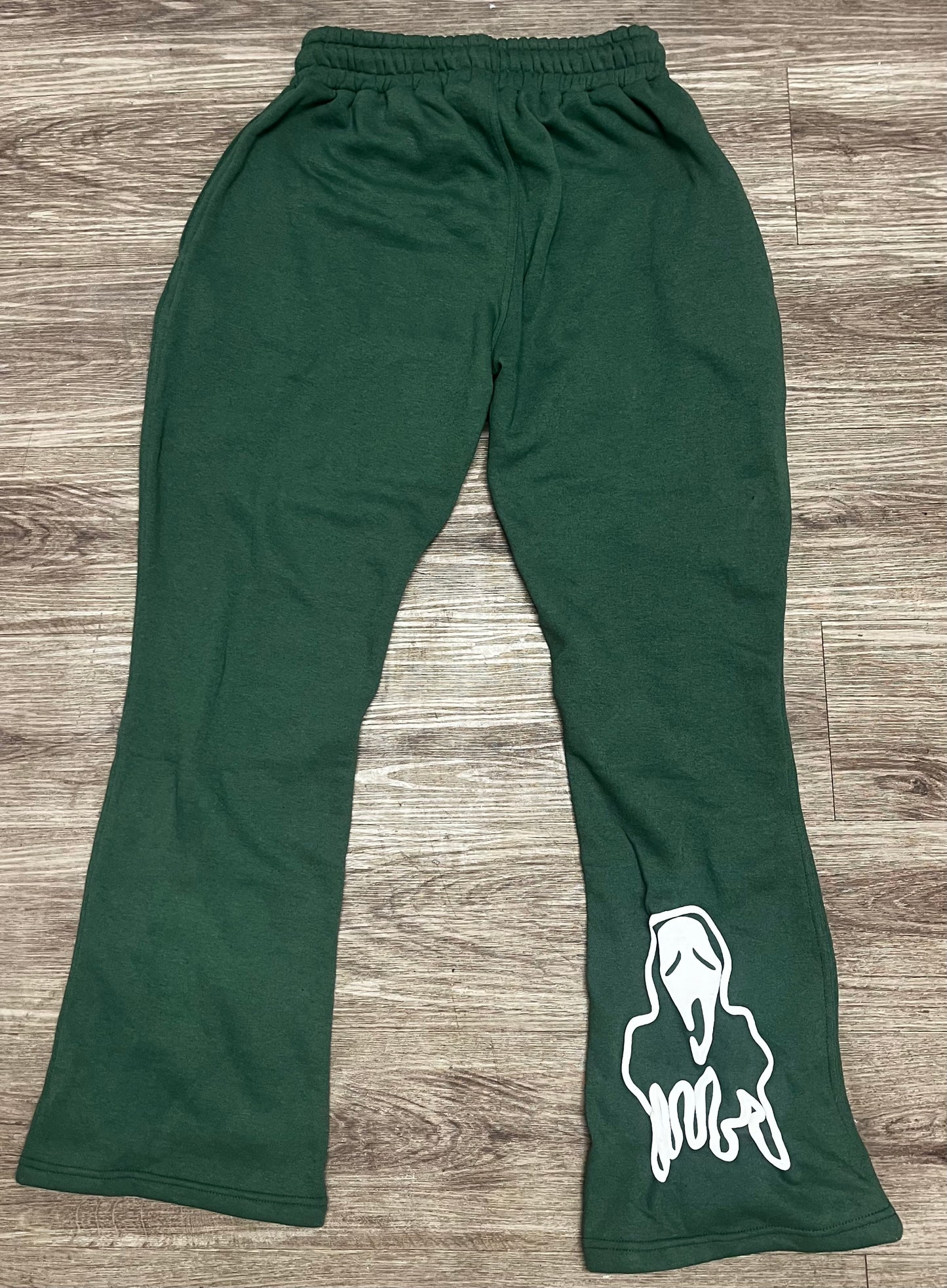 GET OUT YA FEELINGS "GREEN" FLARE SWEATPANTS